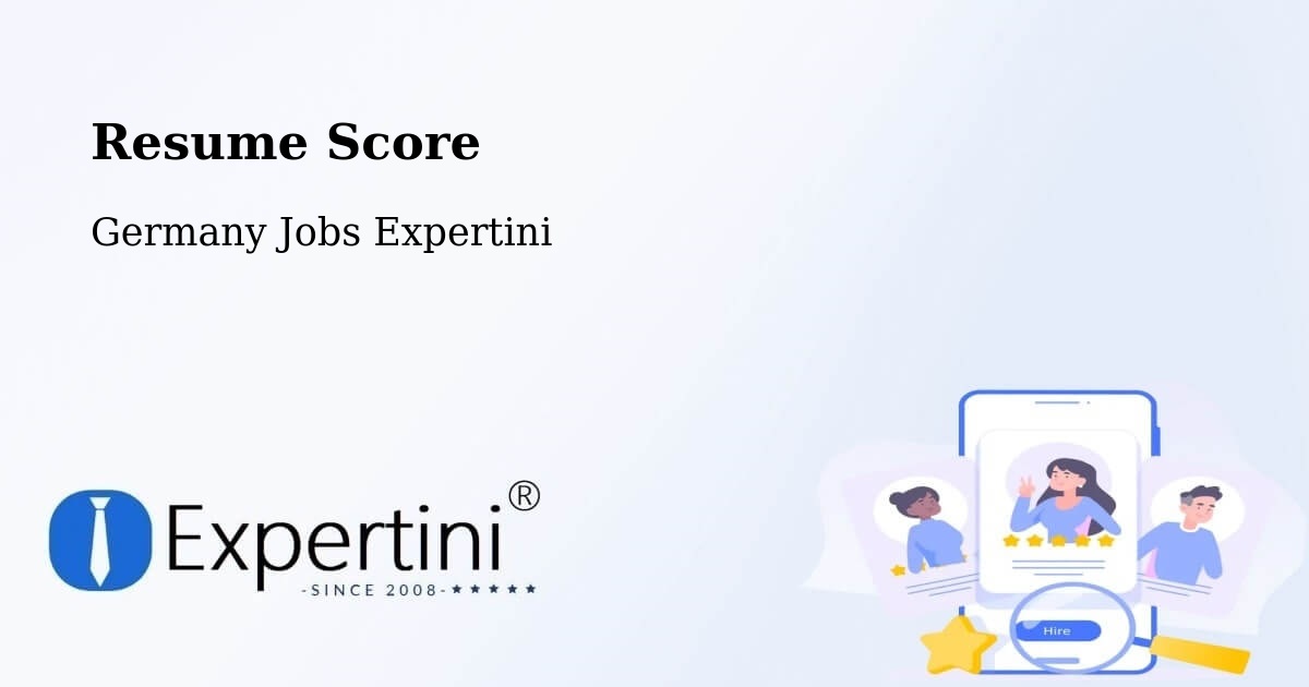 Resume Score & Job Description Match Tool – Görlitz - Germany Jobs Expertini
